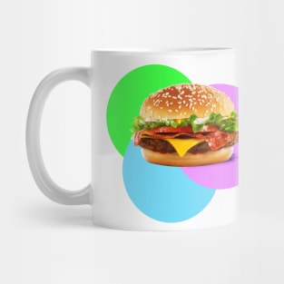 Burger retro pop art Mug